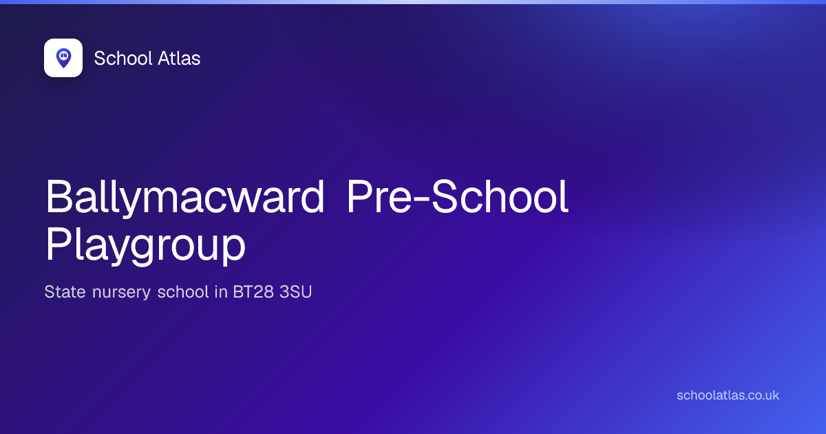 Ballymacward Pre-School Playgroup | Lisburn and Castlereagh