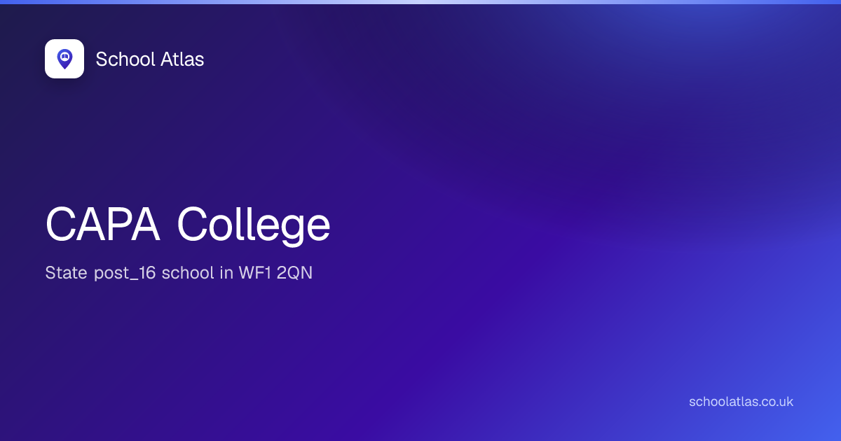 CAPA College | Wakefield