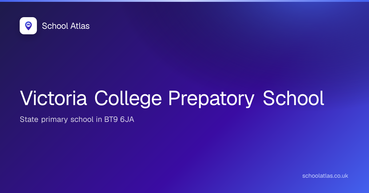 Victoria College Prepatory School: ETI, Results & Catchment 2026 | Belfast