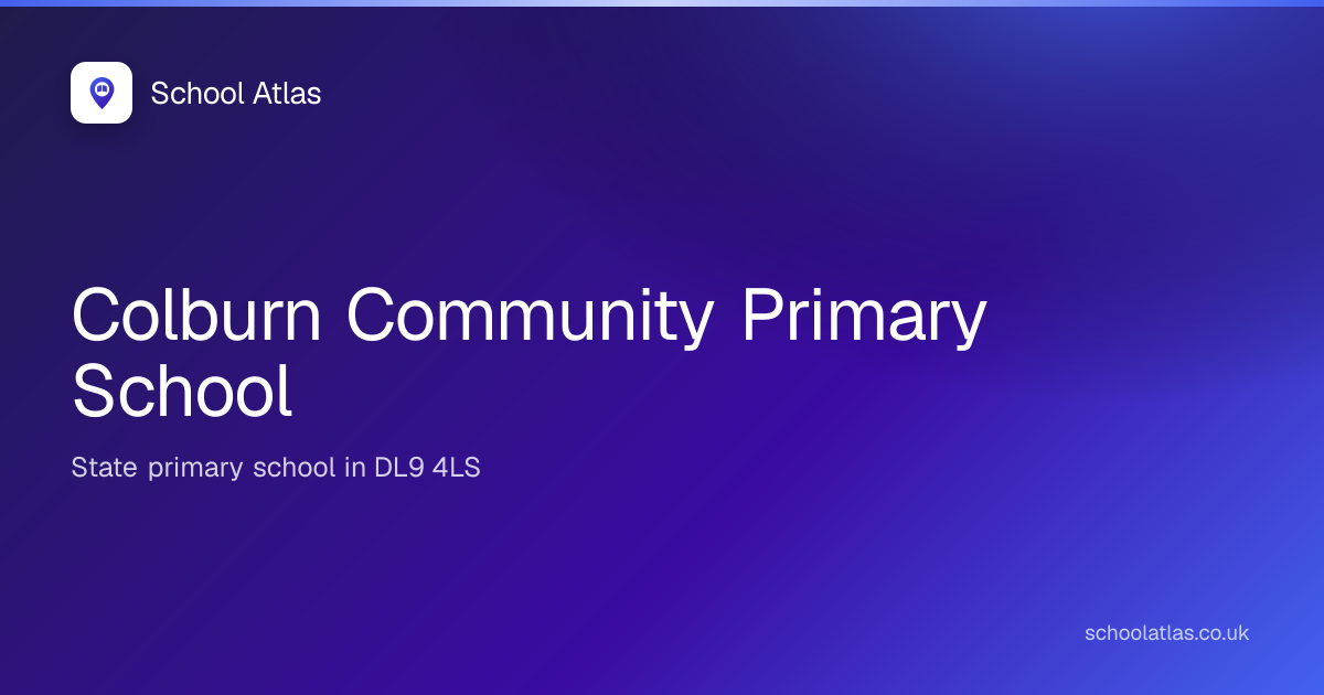 Colburn Community Primary School | North Yorkshire