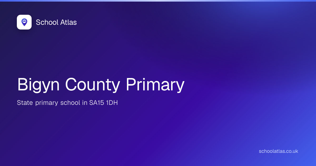 Bigyn County Primary: Estyn, Results & Catchment 2026 | Carmarthenshire