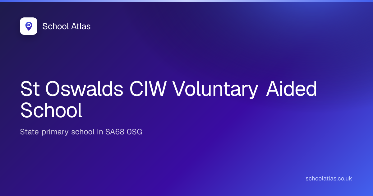 St Oswalds CIW Voluntary Aided School | Pembrokeshire
