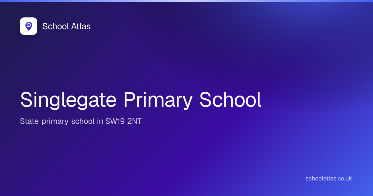 Singlegate Primary School | Merton