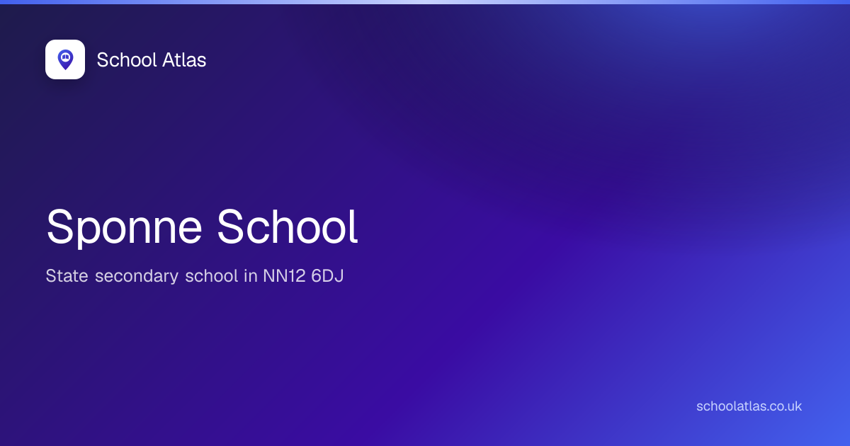 Sponne School | West Northamptonshire